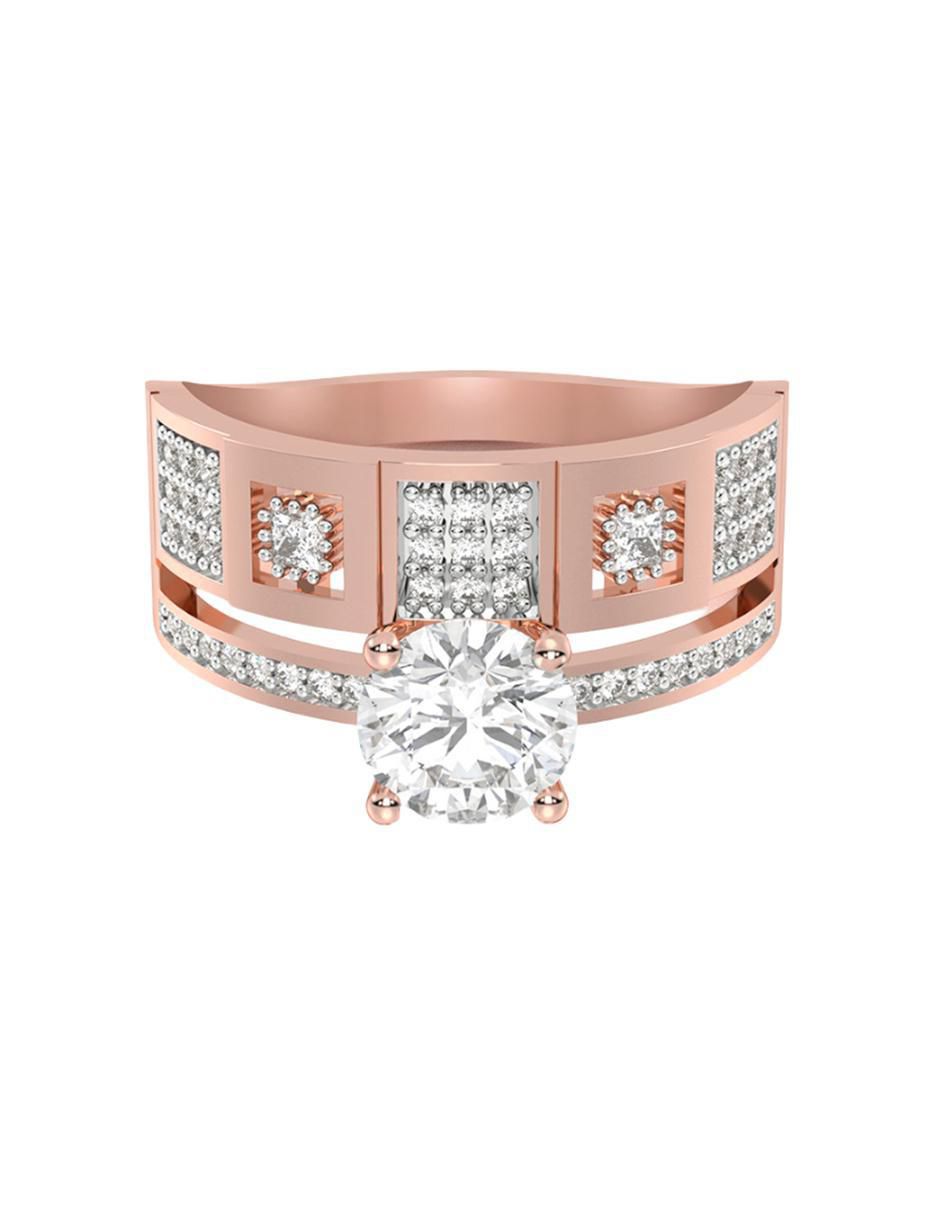 Anillo de compromiso de oro 10 k