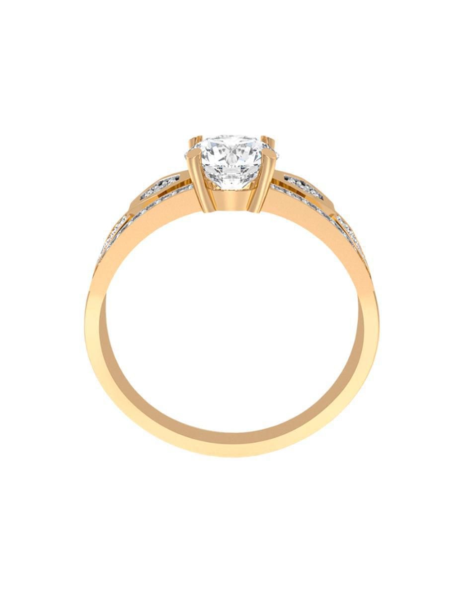 Anillo de compromiso de oro 14 k 3