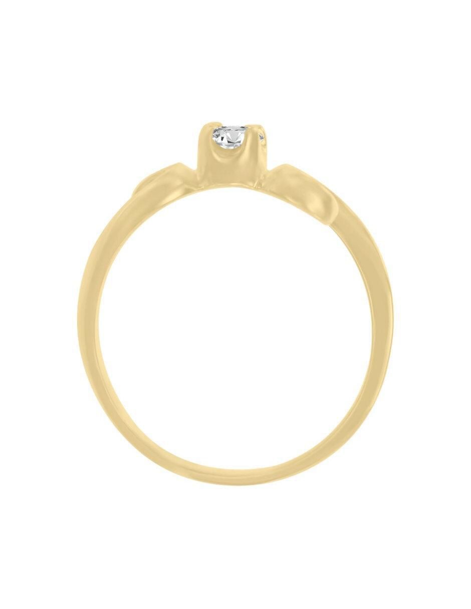 Anillo de compromiso "de" oro 14 k klamore enora diamante