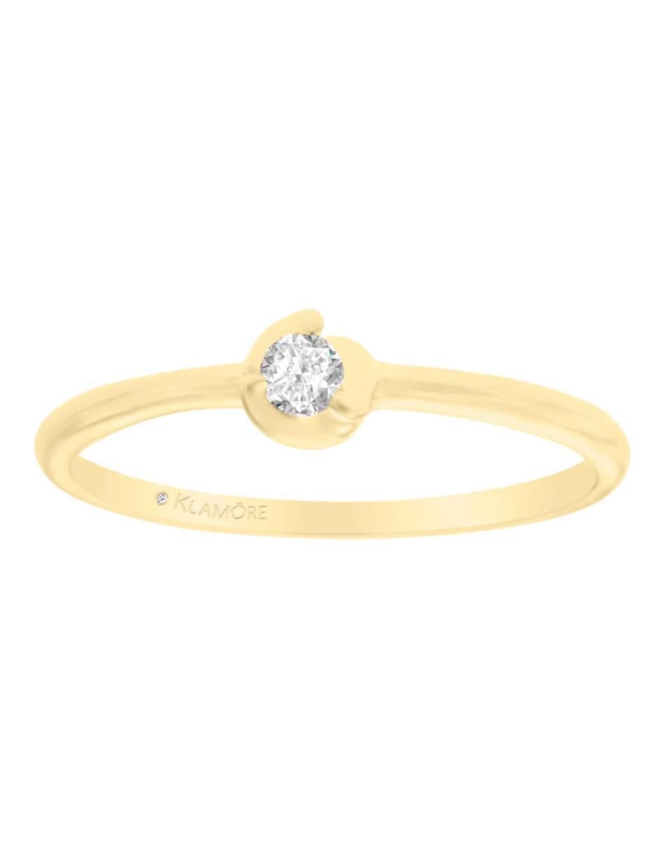 Anillo de compromiso de oro 14 K Rady diamante