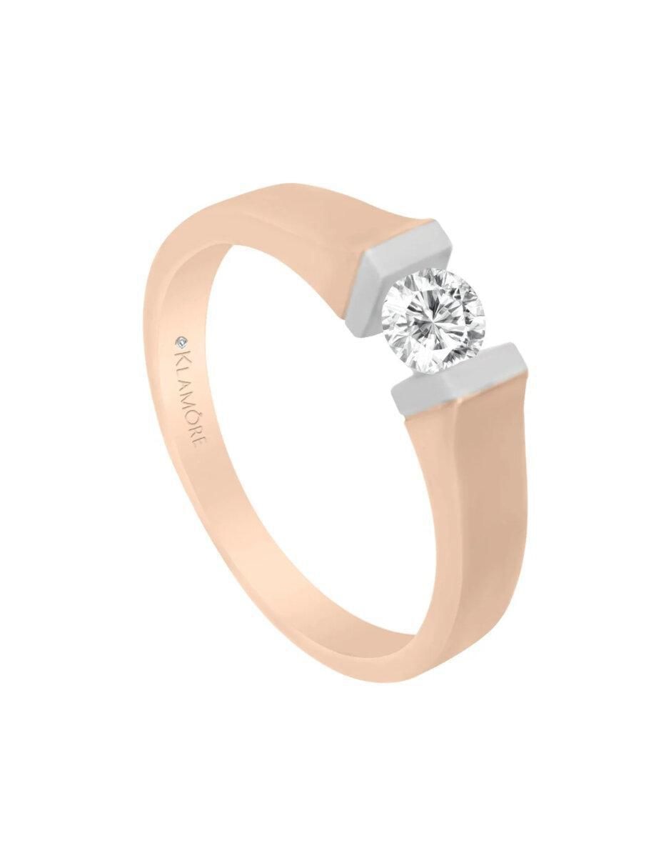 Anillo de compromiso de oro 14 k Fame diamante 4