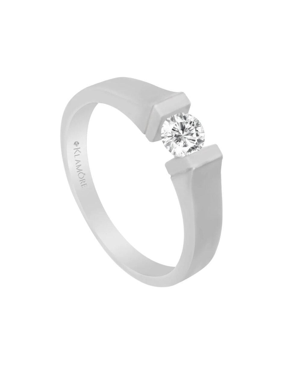 Anillo de compromiso de oro 14 k Fame diamante 2