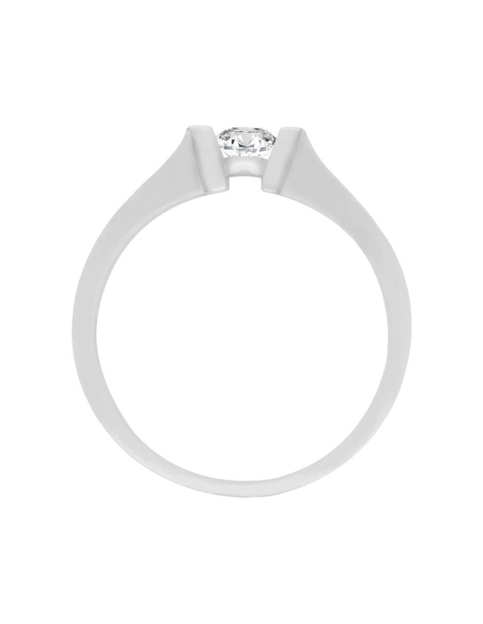Anillo de compromiso de oro 14 k Fame diamante 3