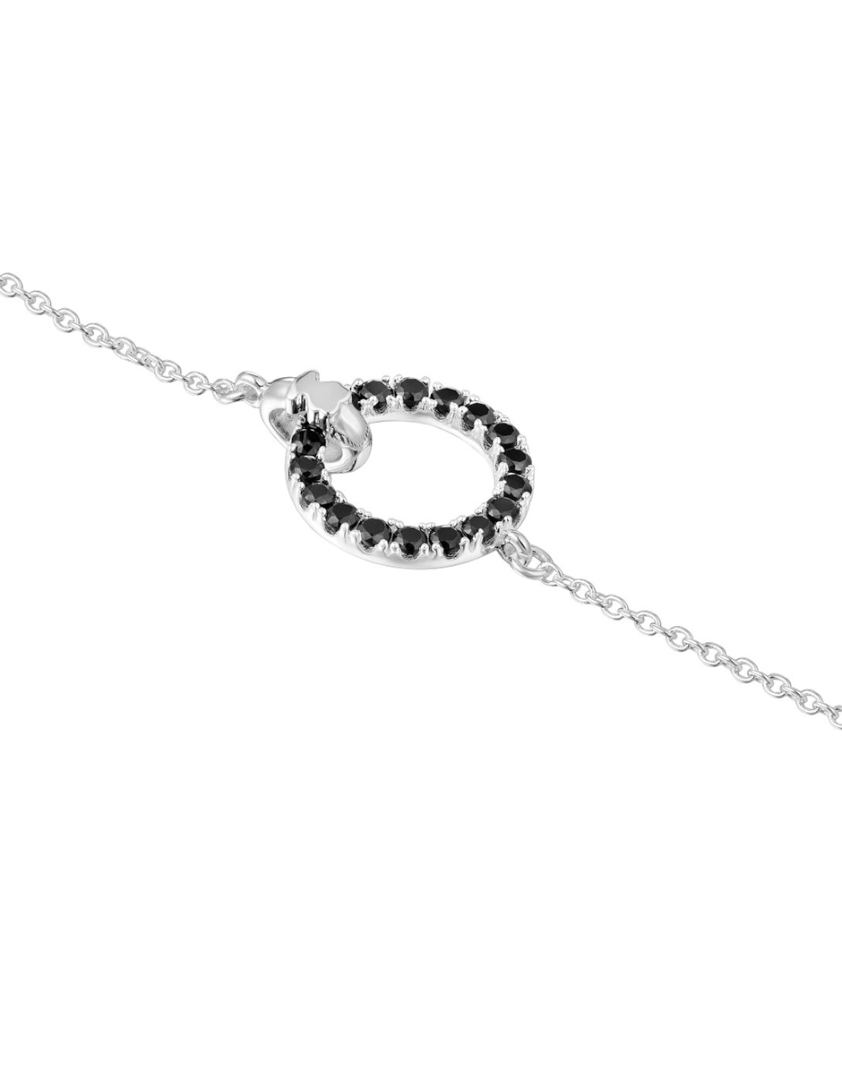 Pulsera de Plata con espinela P 925 Straight acabado brillante 3