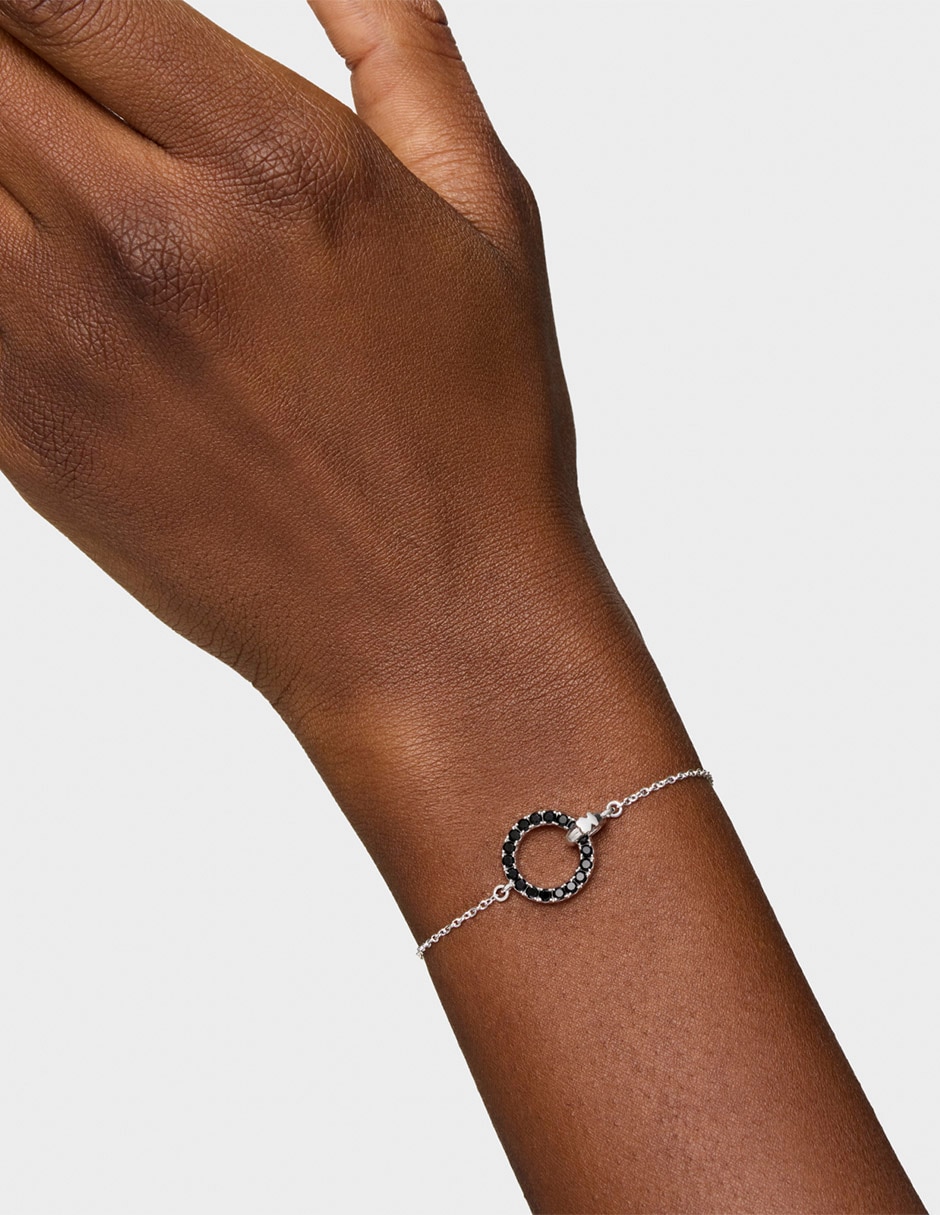 Pulsera de Plata con espinela P 925 Straight acabado brillante 6