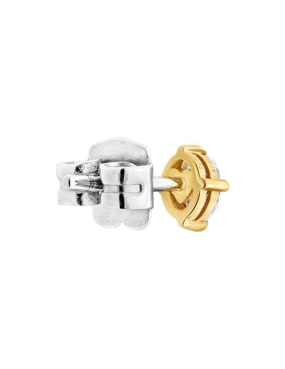 Arete Shine LGD de oro amarillo 14 k con acabado brillante 2