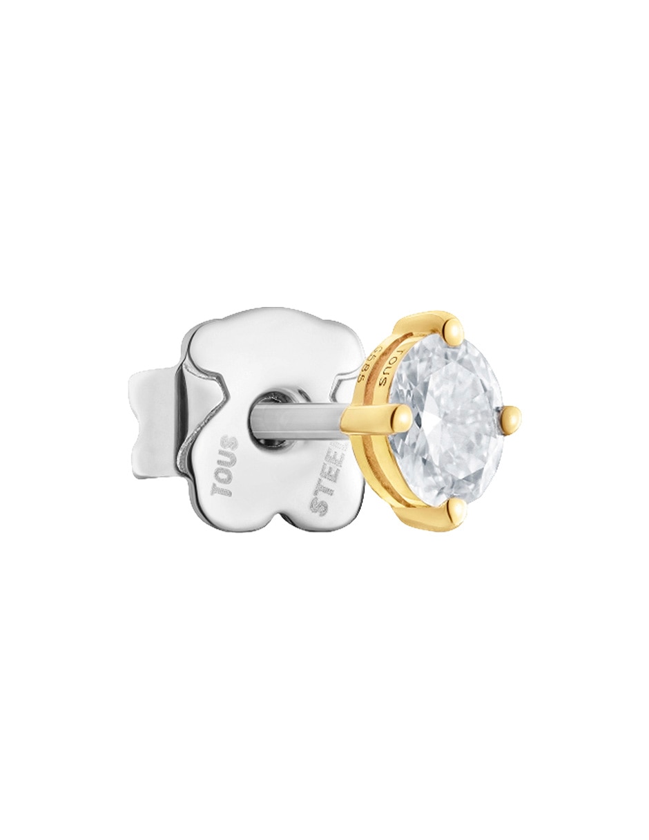 Arete Shine LGD de oro amarillo 14 k con acabado brillante 4