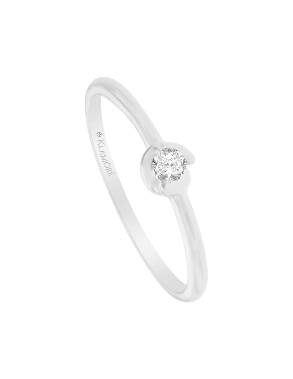 Anillo de compromiso de oro 14 K Rady diamante 2