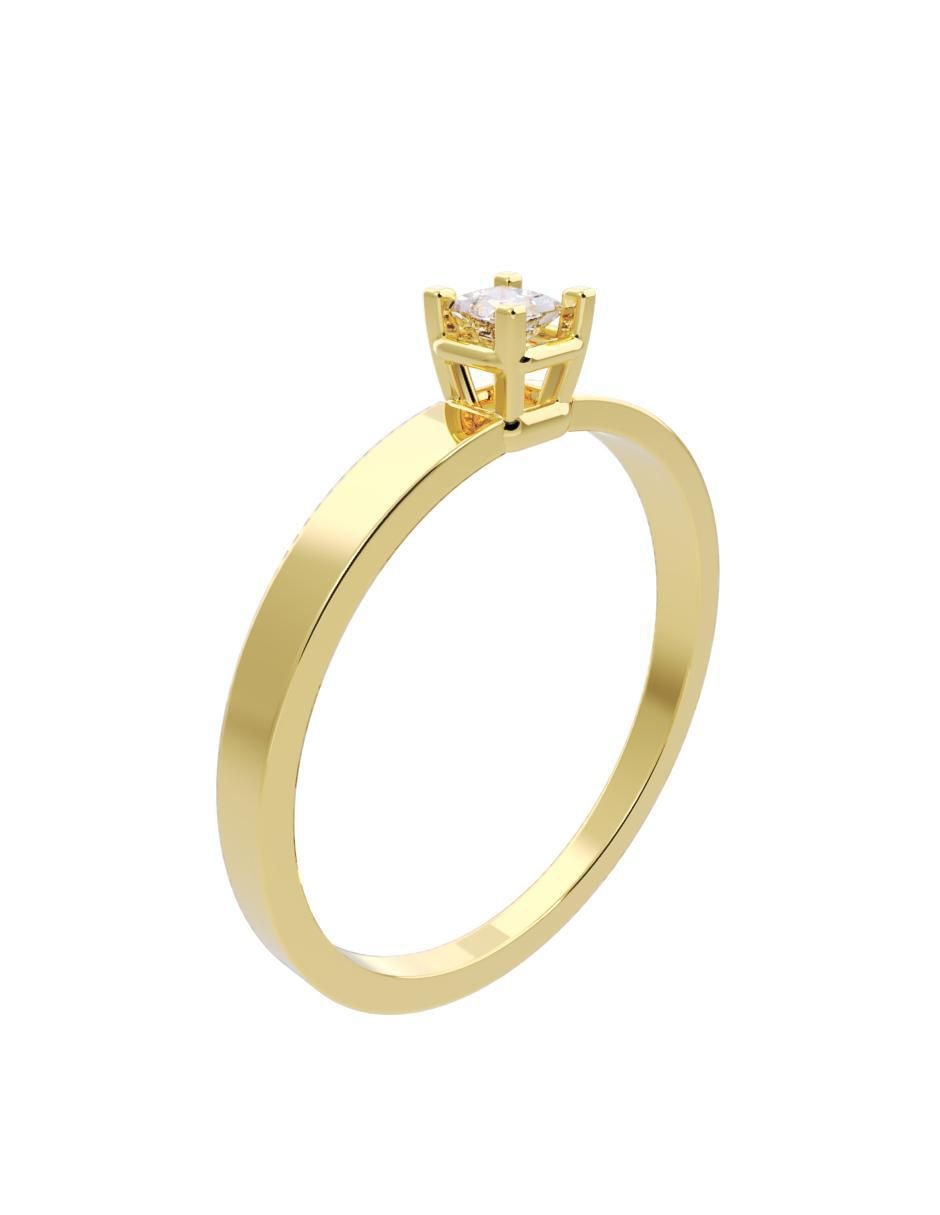 Anillo de compromiso "de" oro 14 k fonelli diamantes fonelli diamante
