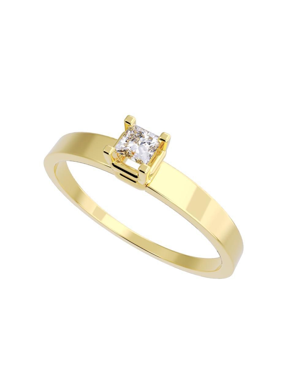 Anillo de compromiso "de" oro 14 k fonelli diamantes fonelli diamante