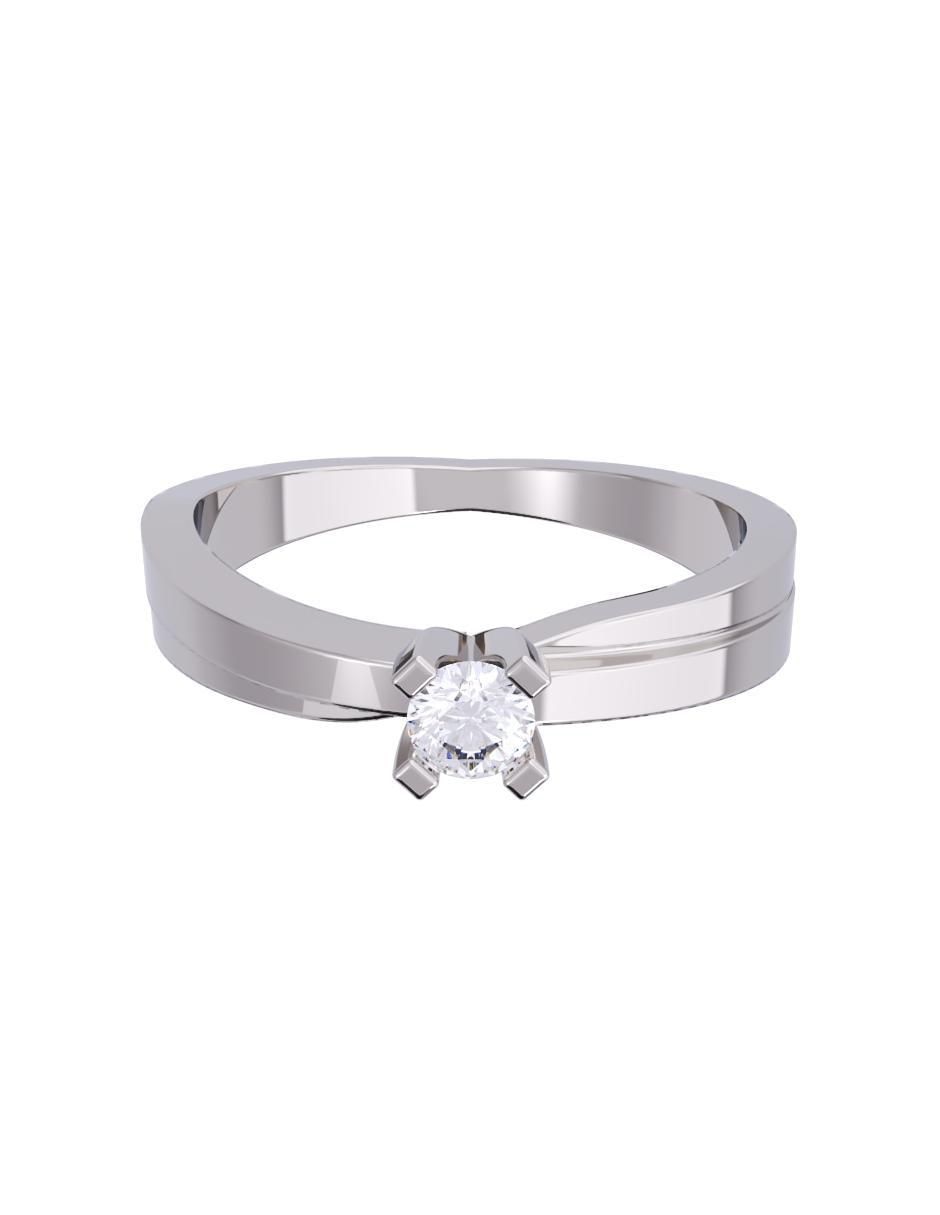 Anillo de compromiso de oro 14 K diamante Anillo de compromiso de oro 14 K diamante
