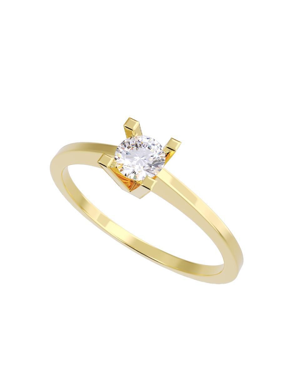 Anillo de compromiso "de" oro 14 k fonelli diamantes fonelli diamante