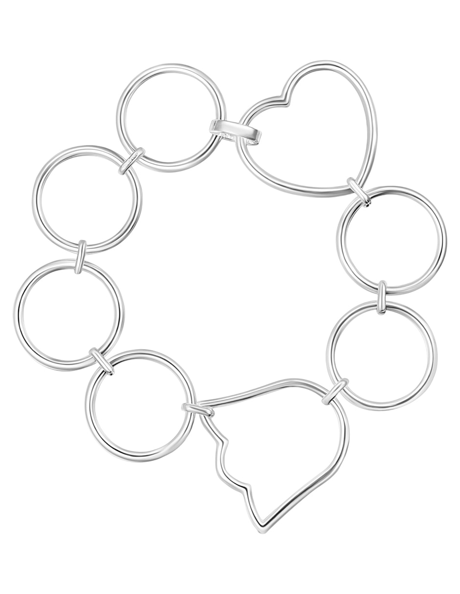 Pulsera de plata Con P 925 Straight