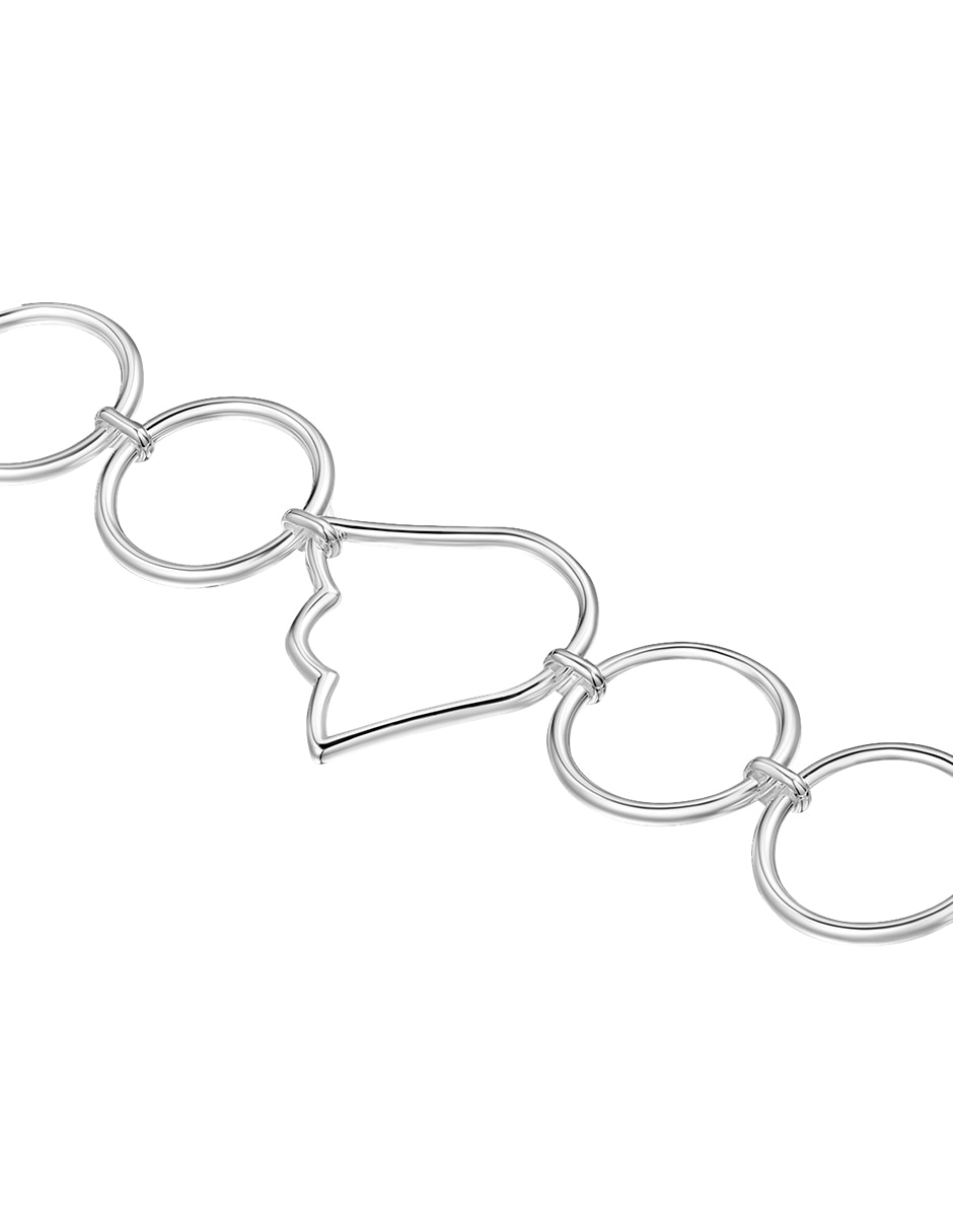 Pulsera de plata Con P 925 Straight 3