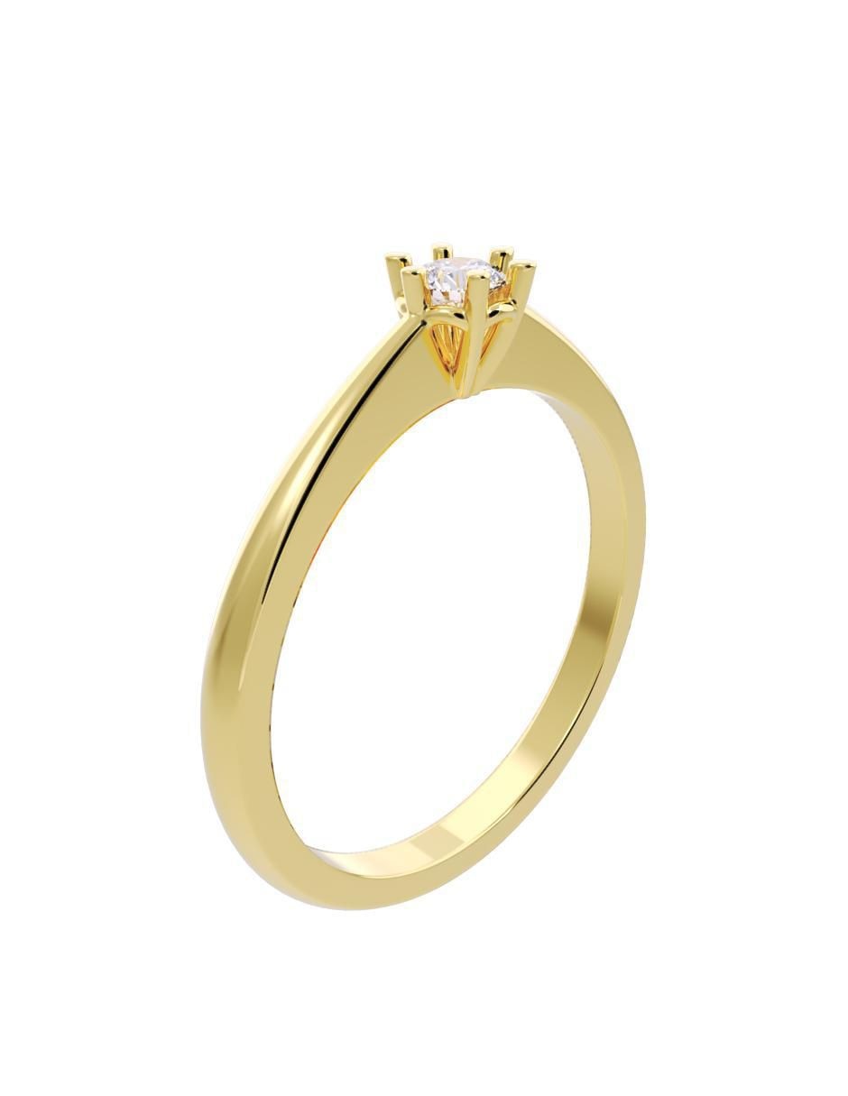 Anillo de compromiso "de" oro 14 k fonelli diamantes fonelli diamante