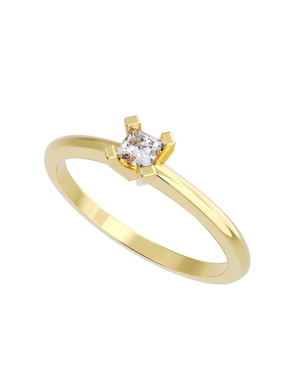 Anillo de compromiso "de" oro 14 k fonelli diamantes fonelli diamante