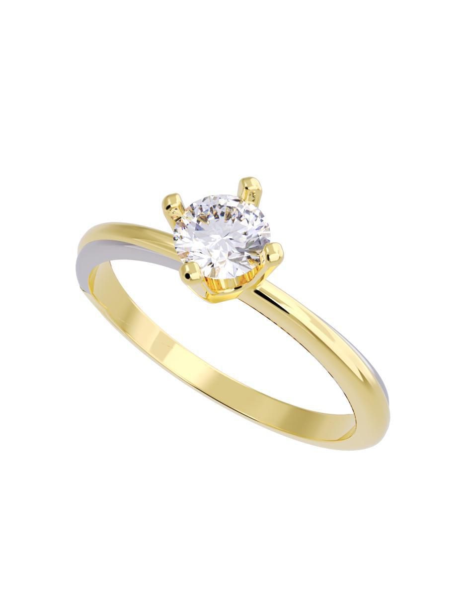 Anillo de compromiso "de" oro 14 k fonelli diamantes fonelli diamante