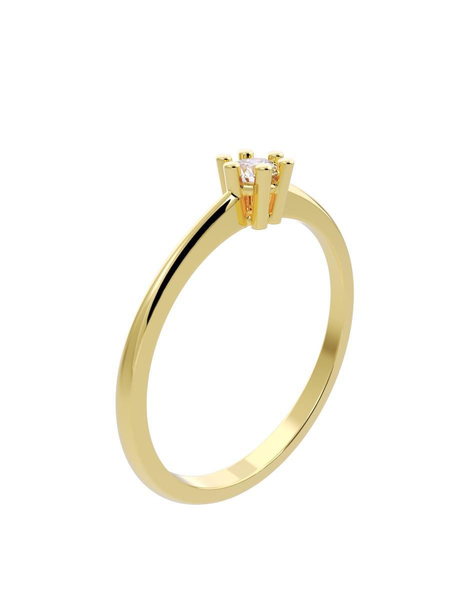 Anillo de compromiso "de" oro 10 k fonelli diamantes fonelli diamante