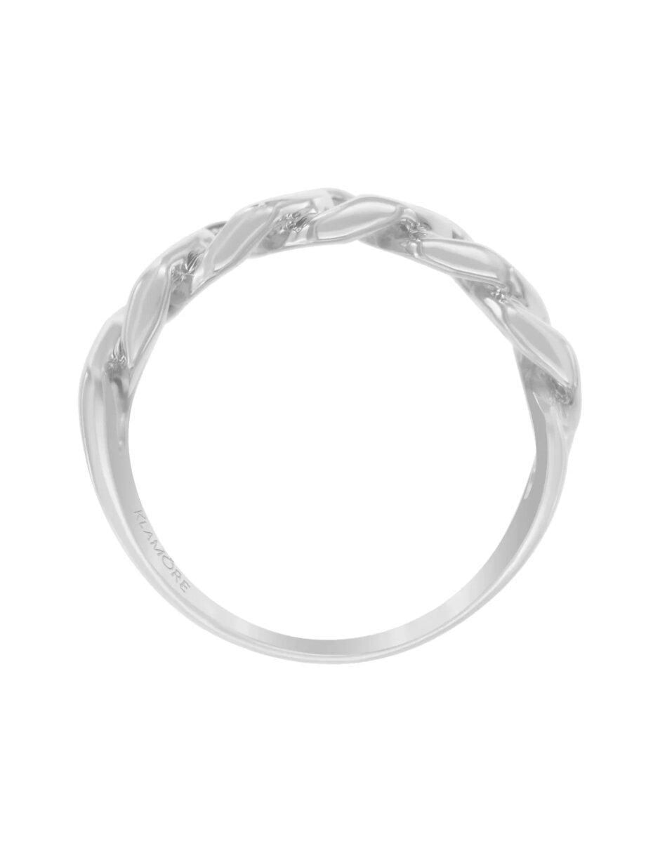 Anillo de cadena 14 K de oro brillante 2