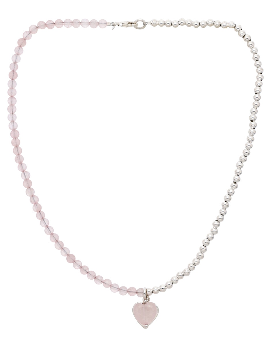 Collar de corazón fashion de plata P 925 4