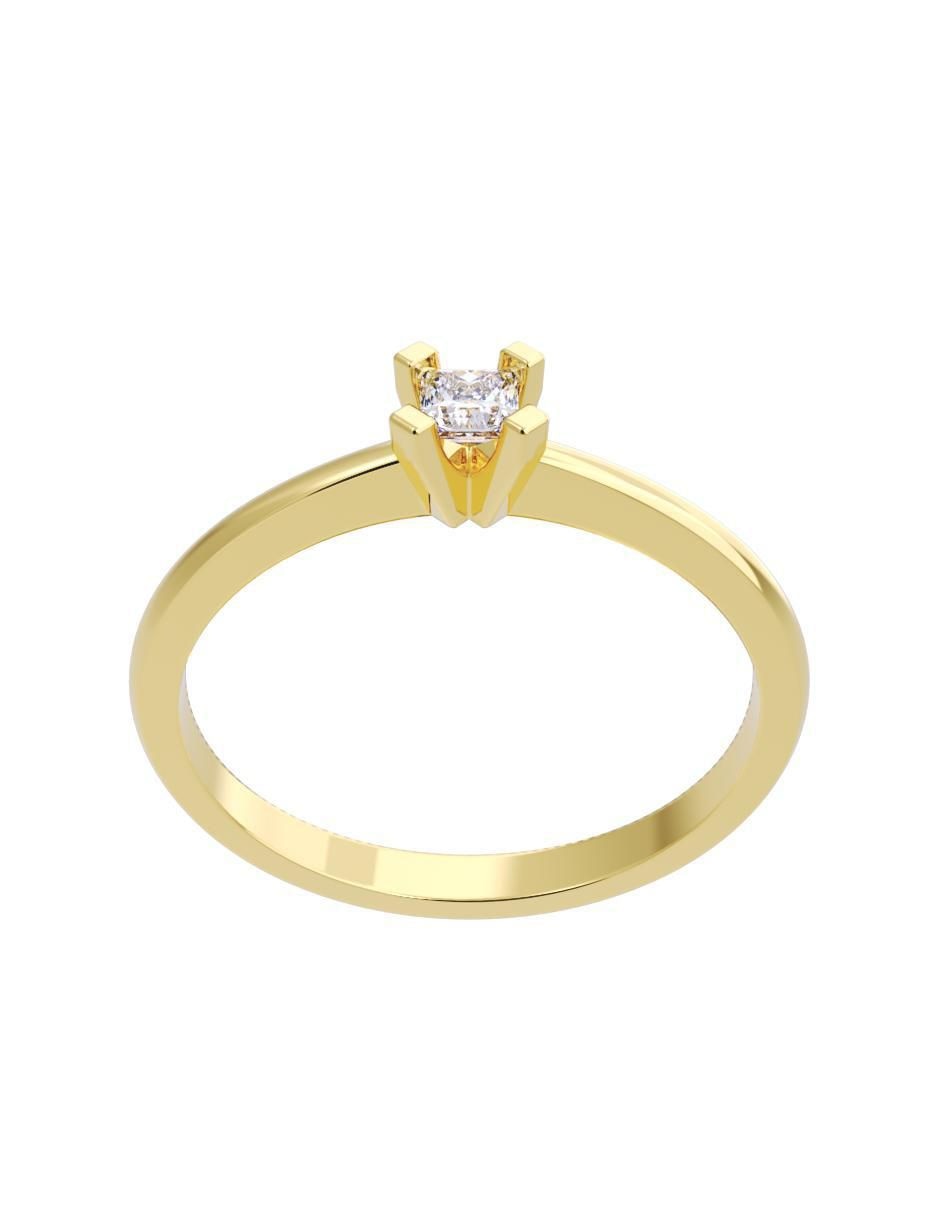 Anillo de compromiso "de" oro 10 k fonelli diamantes fonelli diamante