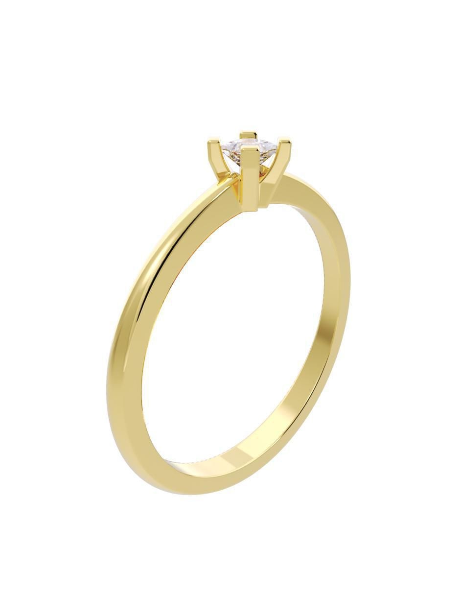 Anillo de compromiso "de" oro 10 k fonelli diamantes fonelli diamante