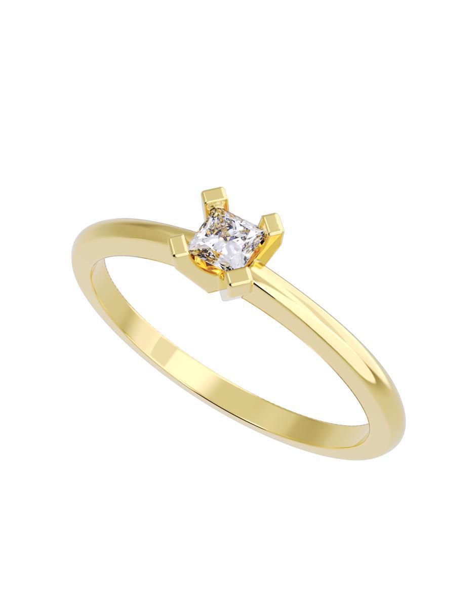 Anillo de compromiso "de" oro 10 k fonelli diamantes fonelli diamante
