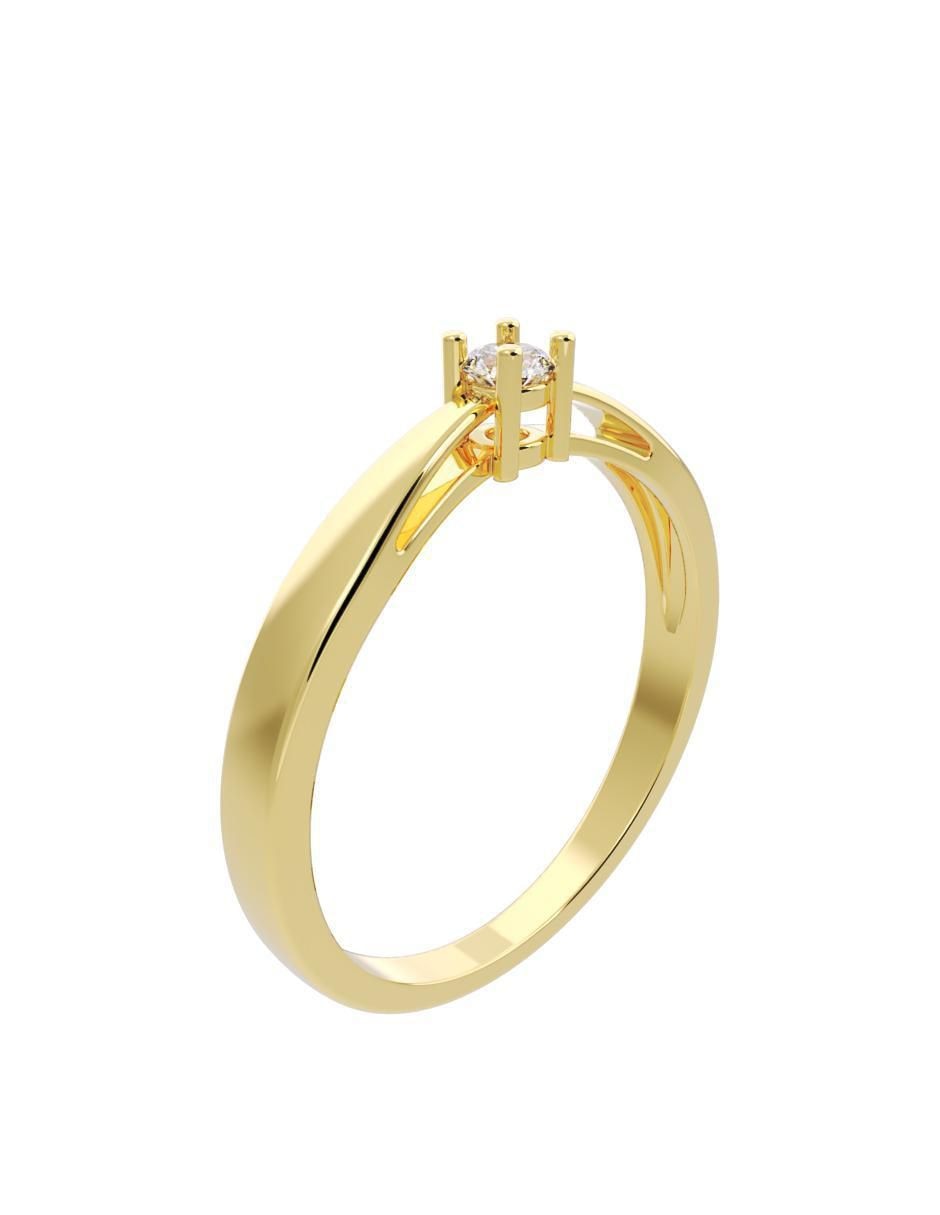 Anillo de compromiso "de" oro 10 k fonelli diamantes fonelli diamante