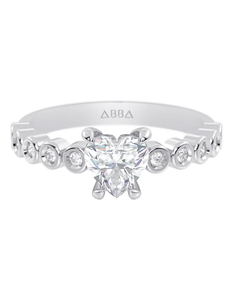 Anillo de compromiso de oro 14 K zirconia Anillo de compromiso de oro 14 K zirconia