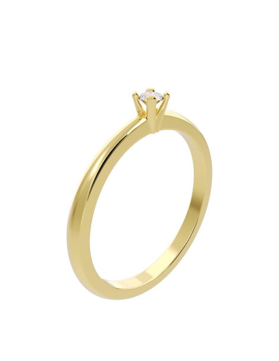 Anillo de compromiso "de" oro 14 k fonelli diamantes fonelli diamante