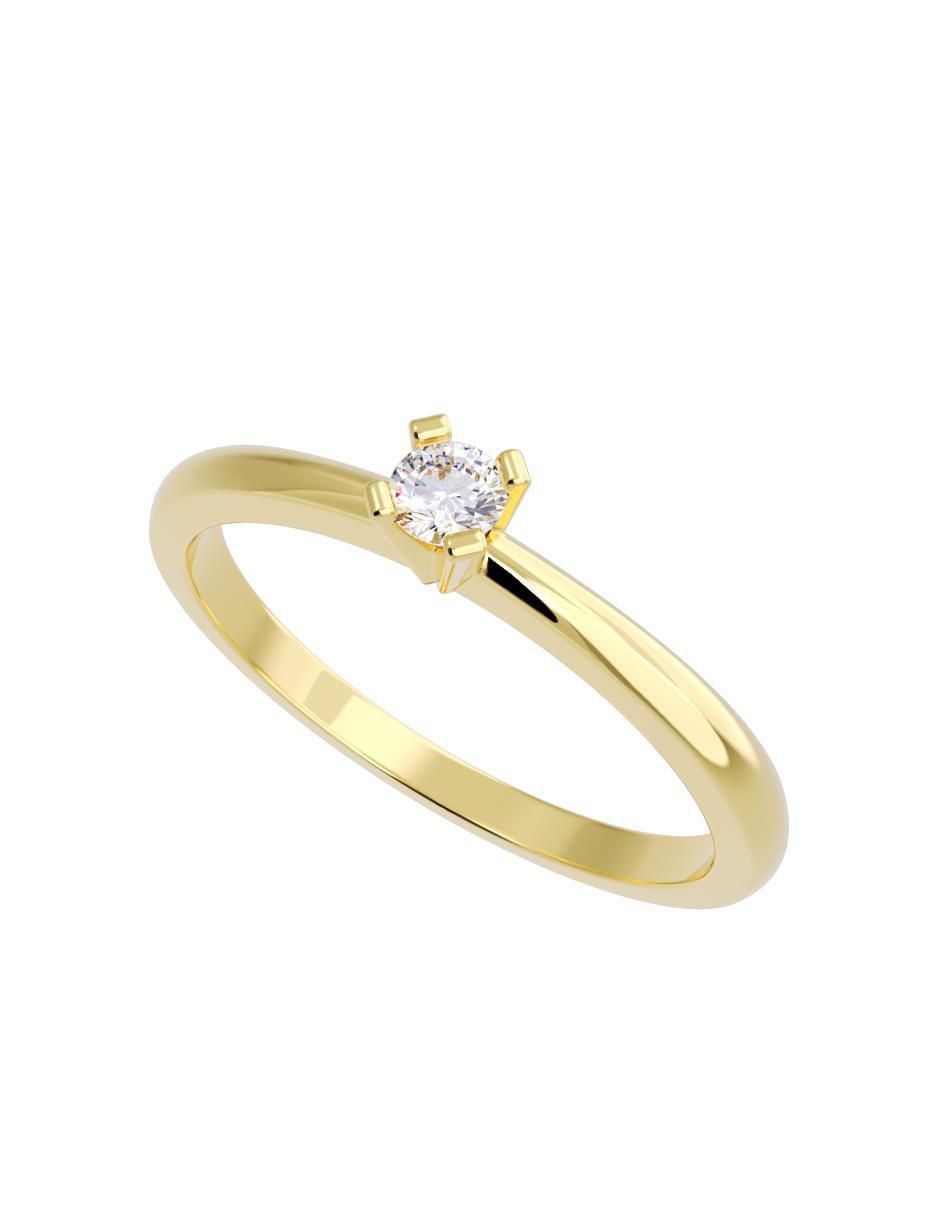 Anillo de compromiso "de" oro 14 k fonelli diamantes fonelli diamante