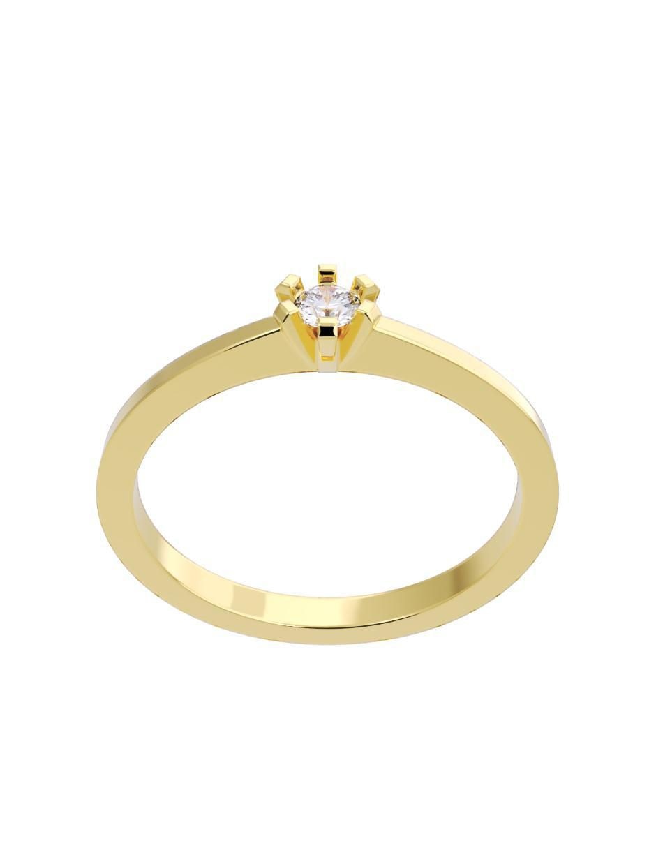 Anillo de compromiso "de" oro 14 k fonelli diamantes fonelli diamante