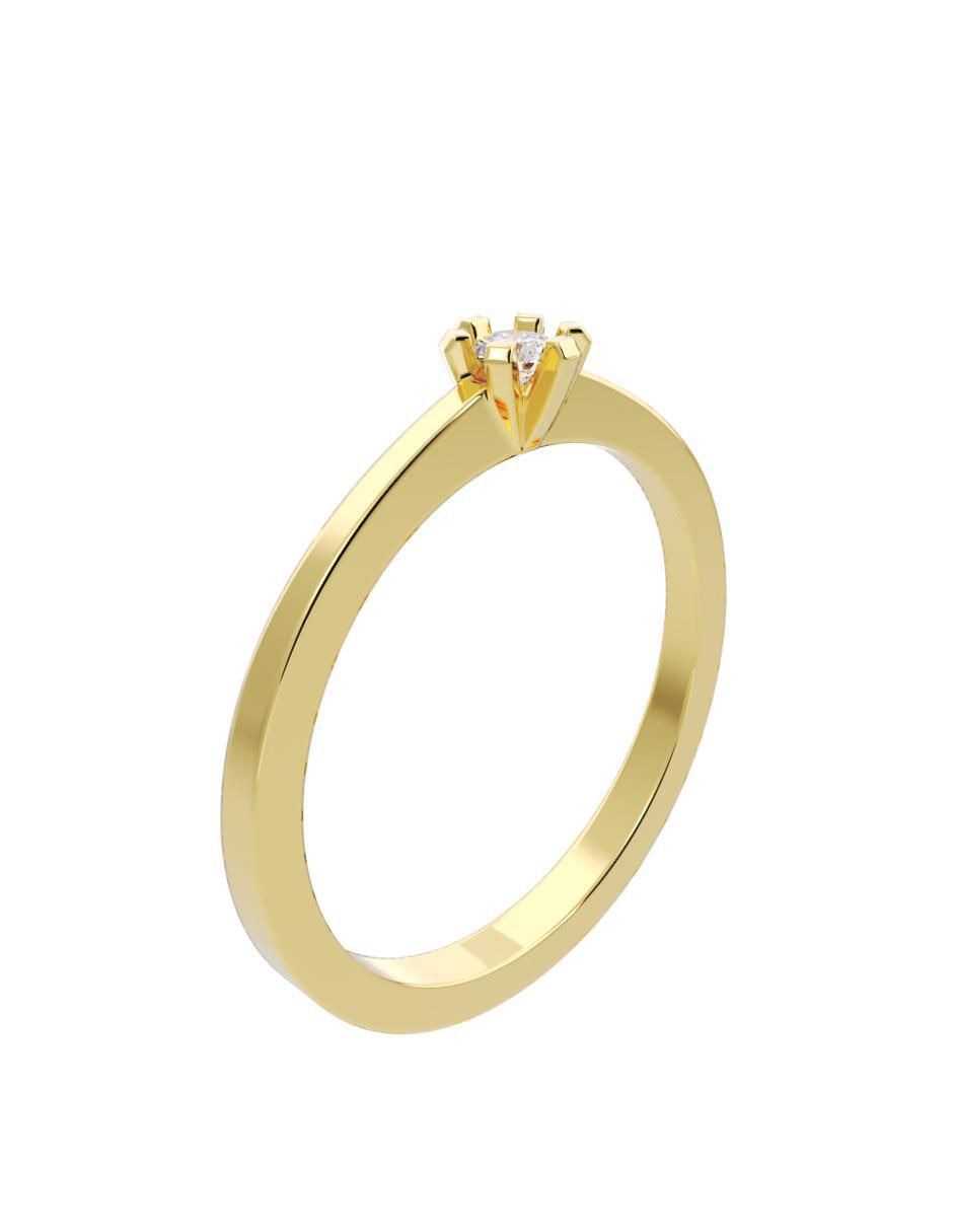 Anillo de compromiso "de" oro 14 k fonelli diamantes fonelli diamante