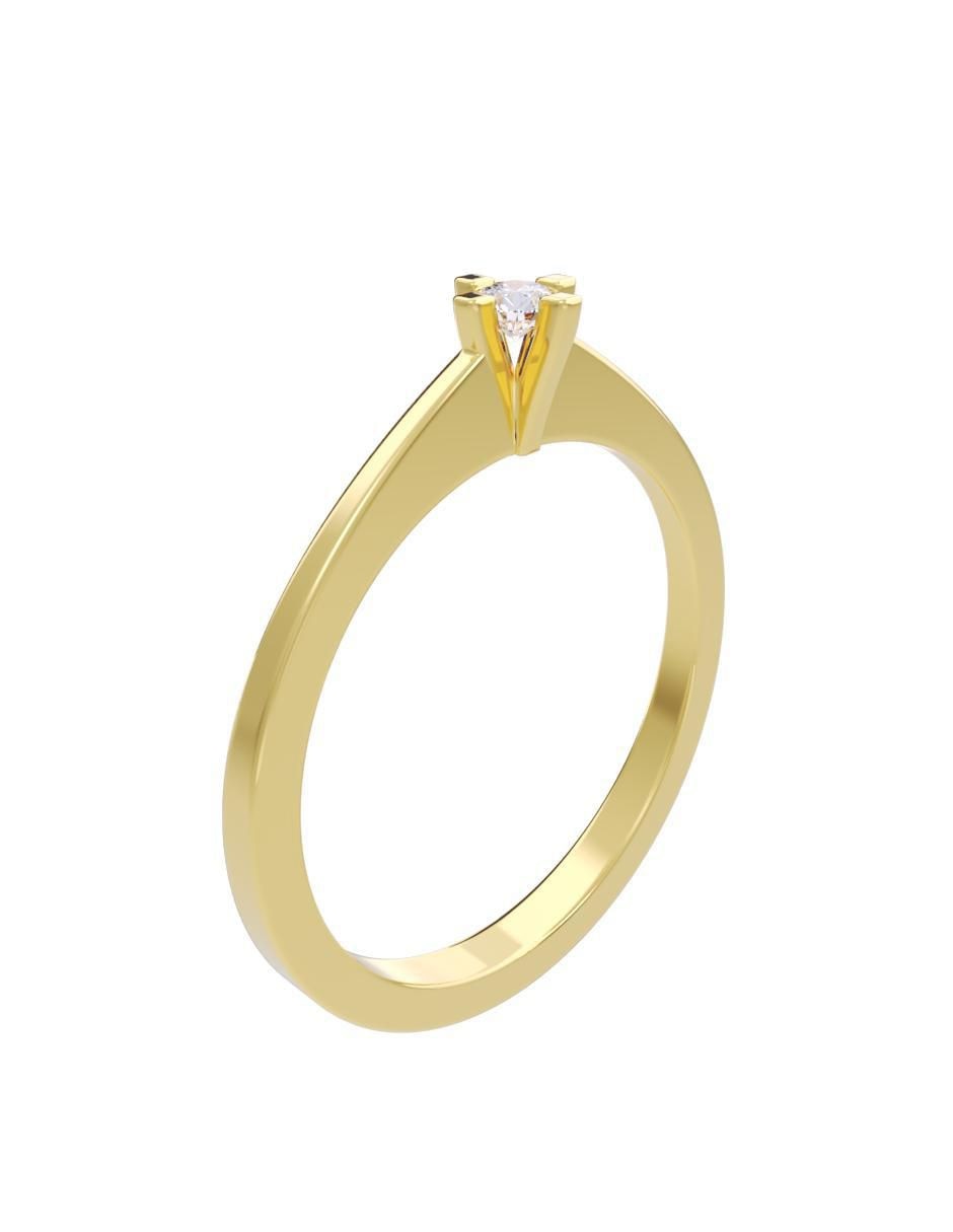 Anillo de compromiso "de" oro 14 k fonelli diamantes fonelli diamante