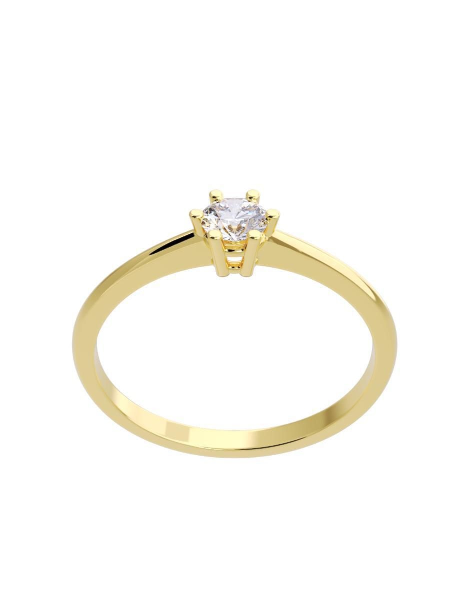 Anillo de compromiso "de" oro 14 k fonelli diamantes fonelli diamante