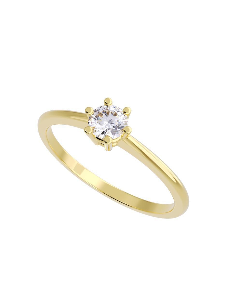 Anillo de compromiso "de" oro 14 k fonelli diamantes fonelli diamante