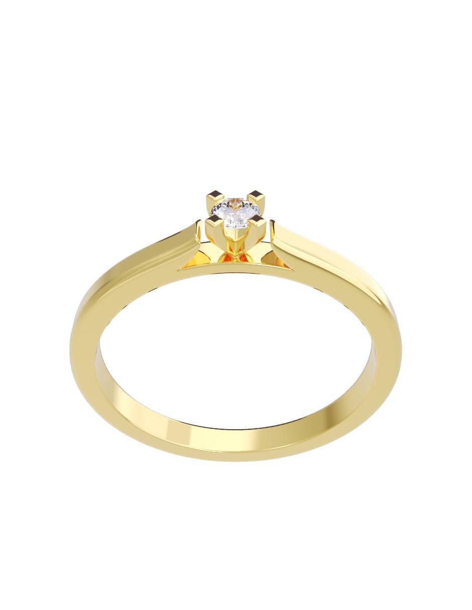 Anillo de compromiso "de" oro 14 k fonelli diamantes fonelli diamante