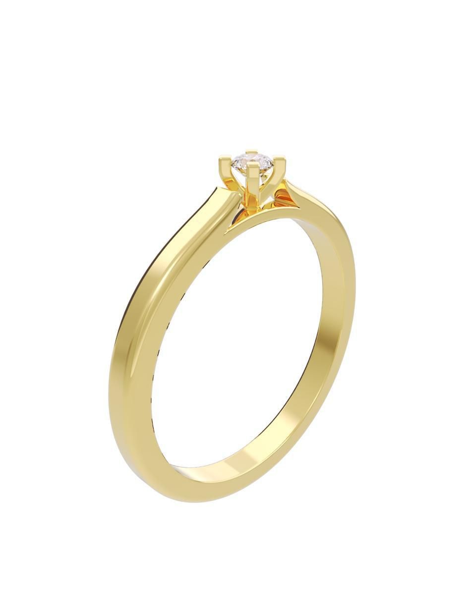 Anillo de compromiso "de" oro 14 k fonelli diamantes fonelli diamante