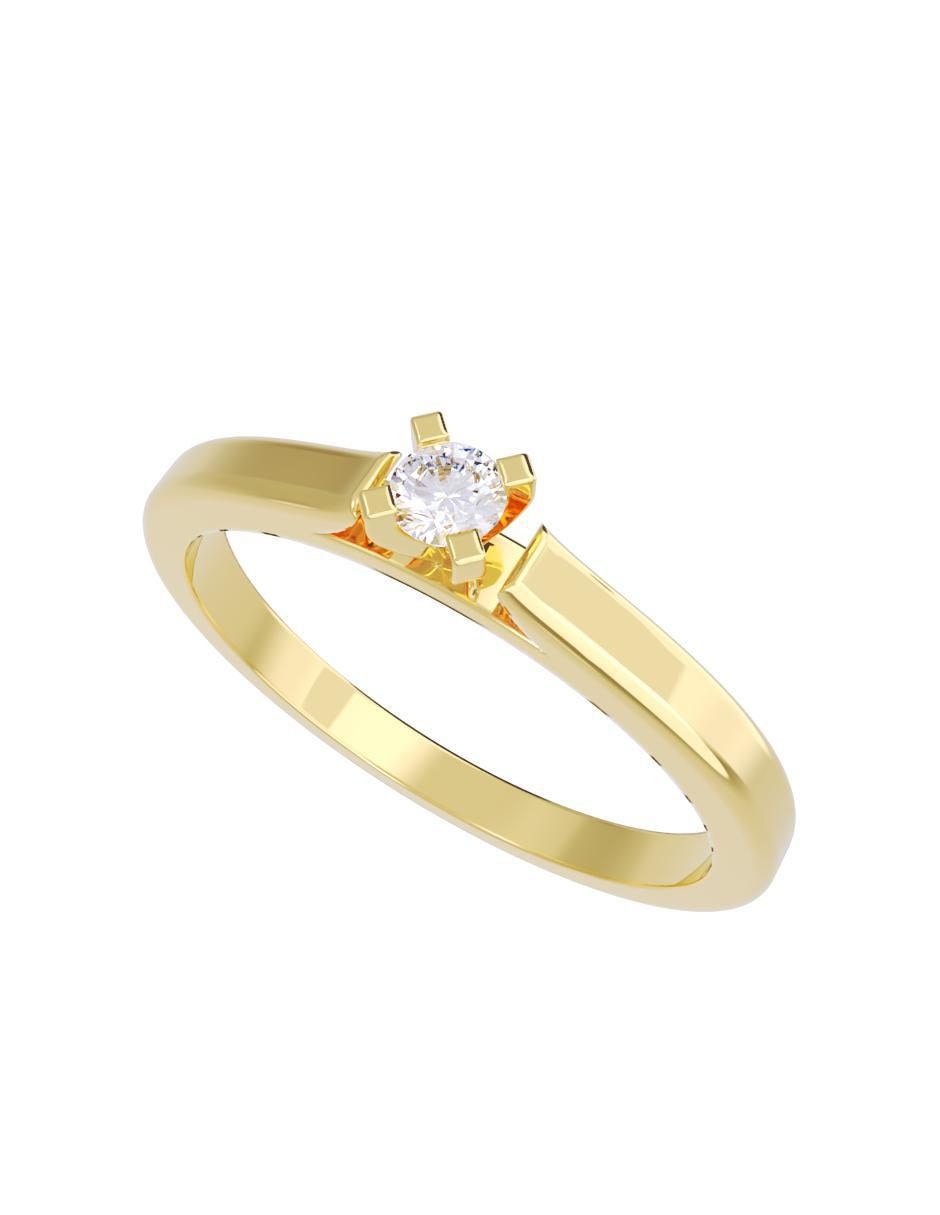 Anillo de compromiso "de" oro 14 k fonelli diamantes fonelli diamante