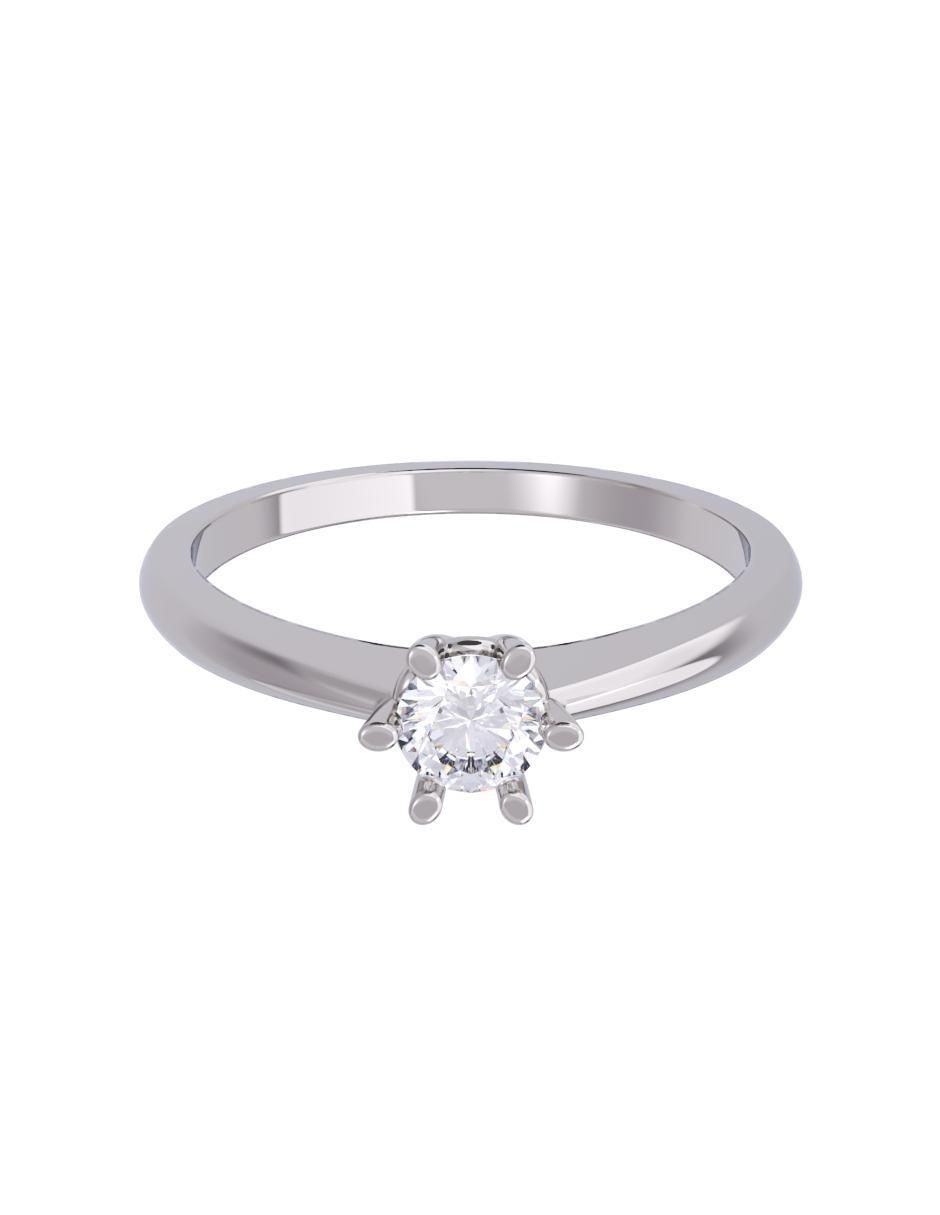 Anillo de compromiso de oro 14 K diamante Anillo de compromiso de oro 14 K diamante