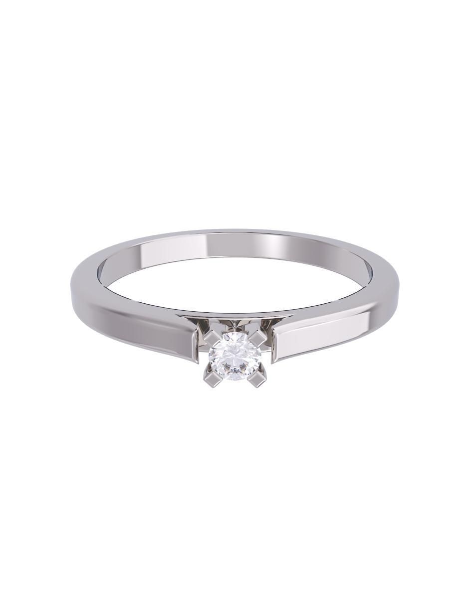 Anillo de compromiso de oro 14 K diamante Anillo de compromiso de oro 14 K diamante