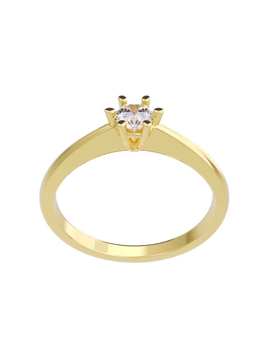 Anillo de compromiso "de" oro 14 k fonelli diamantes fonelli diamante