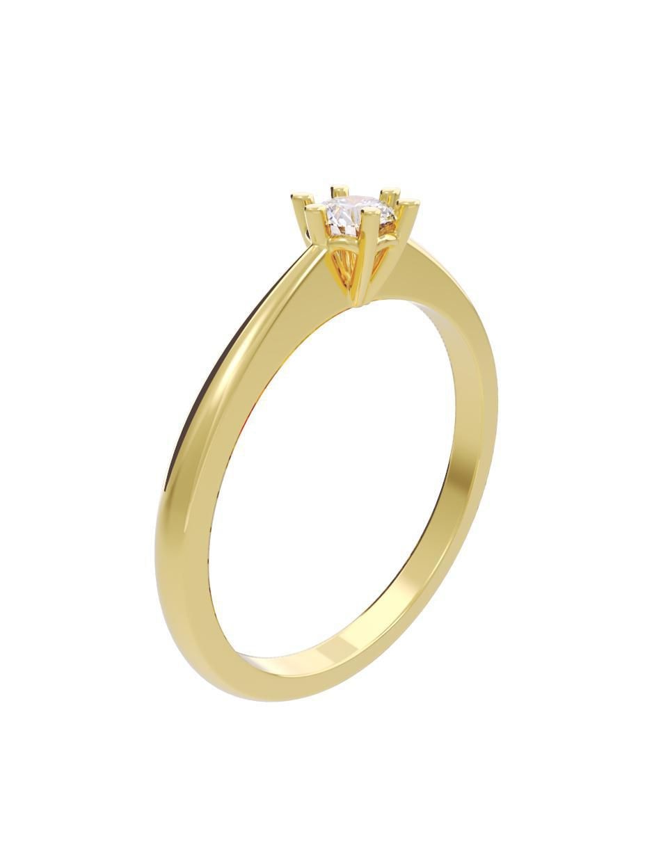 Anillo de compromiso "de" oro 14 k fonelli diamantes fonelli diamante