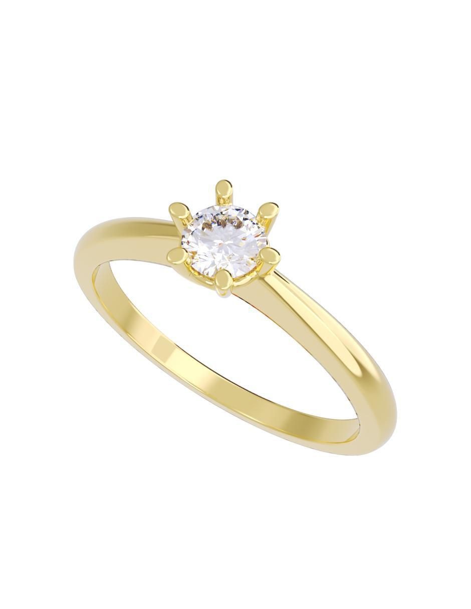 Anillo de compromiso "de" oro 14 k fonelli diamantes fonelli diamante