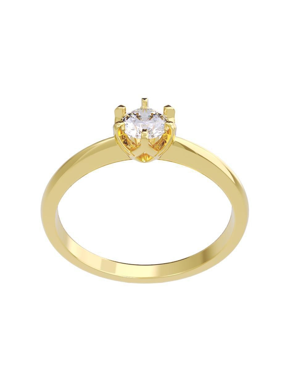 Anillo de compromiso "de" oro 14 k fonelli diamantes fonelli diamante