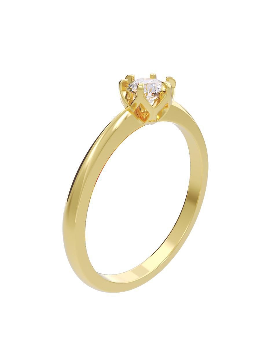 Anillo de compromiso "de" oro 14 k fonelli diamantes fonelli diamante