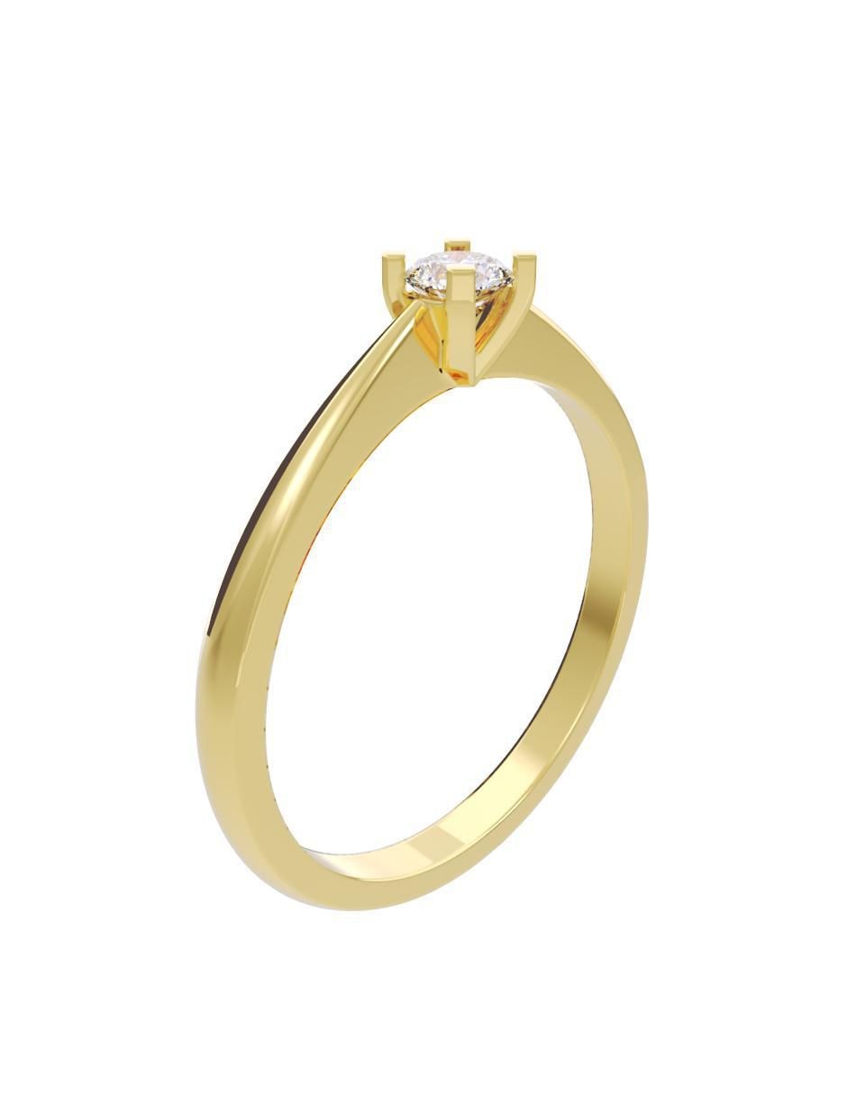 Anillo de compromiso "de" oro 14 k fonelli diamantes fonelli diamante