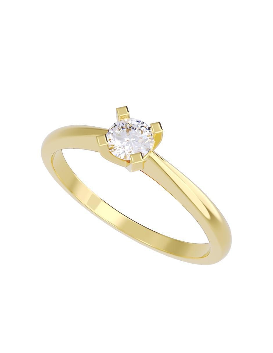 Anillo de compromiso "de" oro 14 k fonelli diamantes fonelli diamante