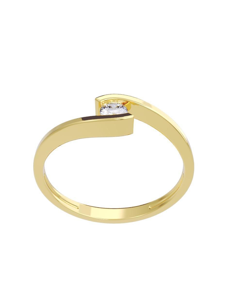 Anillo de compromiso "de" oro 14 k fonelli diamantes fonelli diamante