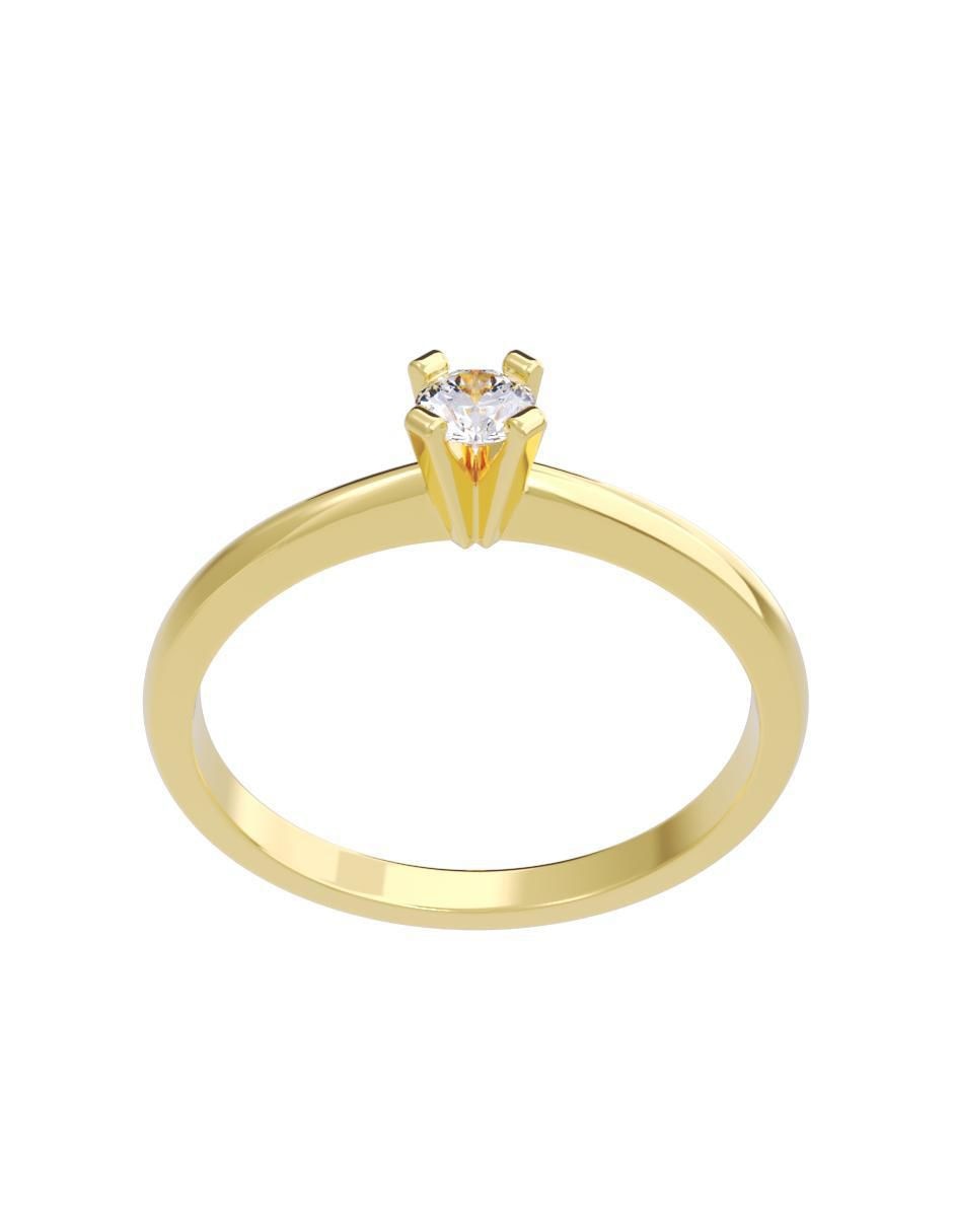 Anillo de compromiso "de" oro 14 k fonelli diamantes fonelli diamante
